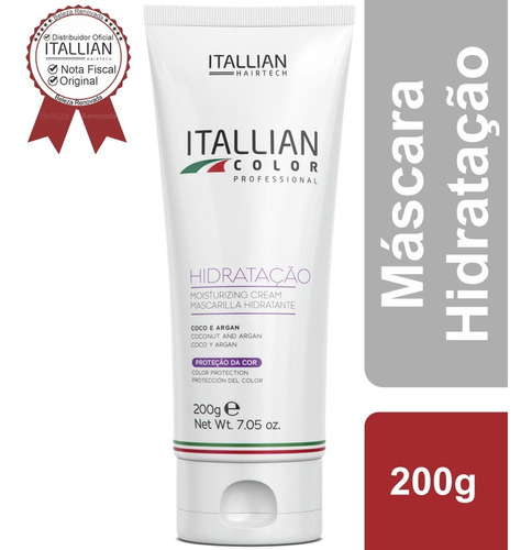 Creme De Hidratação Itallian Color 200g Uso Profissional 