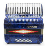 Farinelli 1307a Acordeon Teclas Azul 3448 5 Registros 