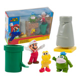 Playset Dioroma Super Mario Bros Desierto Juguete           