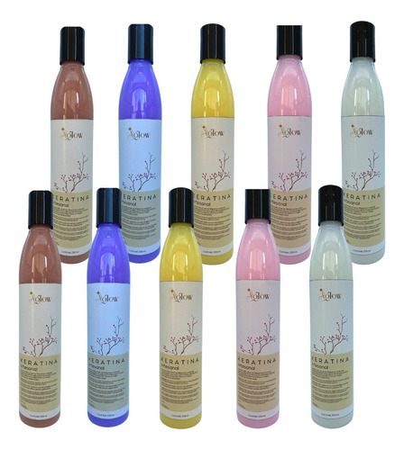 Kit 12 Keratinas Artesanales Para Cabello Mayoreo 330ml 