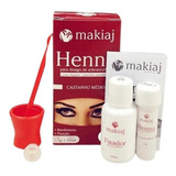 Kit Com 3 Henna Sobrancelhas Makiaj  E Fixação Rena