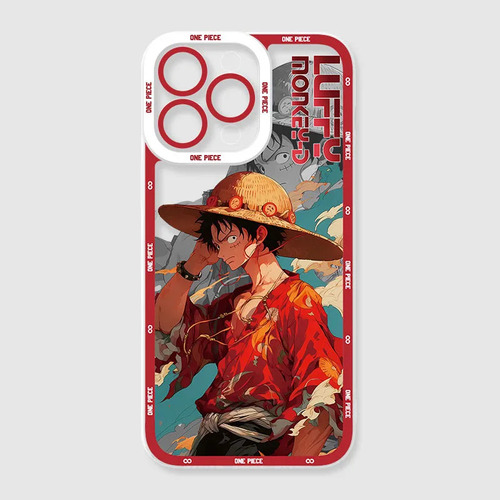 Funda De Silicona Suave Anime One Piece Para iPhone 15, 14,