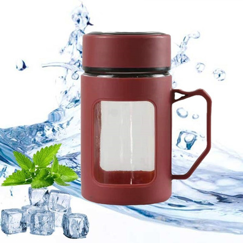 Taza De Agua Caliente De Vidrio De Vidrio Portátil De 500 Ml