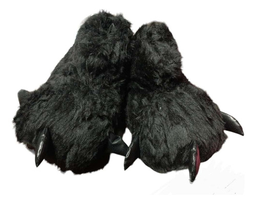 Pantuflas Garras Premium Adulto Peluche Cerradas/olivos