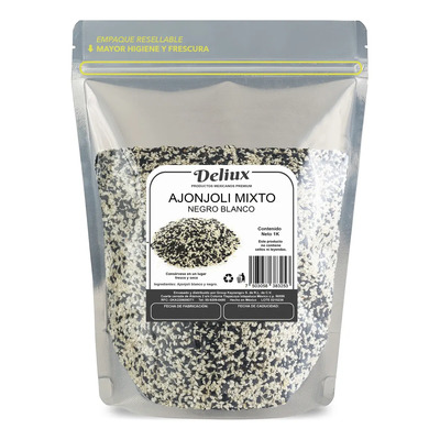 Ajonjolí Negro Y Blanco Mixto 1 Kg Deliux | MercadoLibre