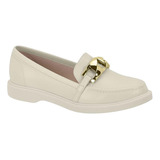 Sapato Moleca Mocassim Oxford Casual Salto Baixo Feminino