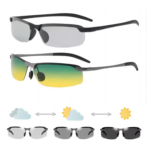 2pk Gafas De Sol Fotocromáticas Polarizadas Para Día Y Noche