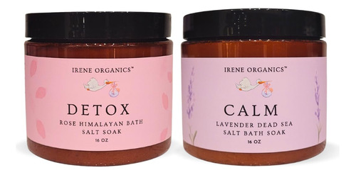 Irene Organics Sal De Bano Totalmente Natural, Exfoliante Co