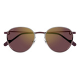 Lentes De Sol Cartier Ct0335s-003 53 Plateado Hombre