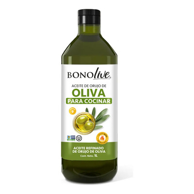 Aceite De Orujo Oliva Bonolive 1 Litro Sin Gluten Temperaturas Altas Sin Transgenicos | MercadoLibre