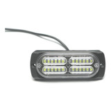 Barra Led Lateral 24 Led Luz Roja Fija Y Estrobo 1pza