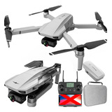 Drone Profisional Kf102 4k Gimbal Gps 1 Bateria Bag + Nf-e