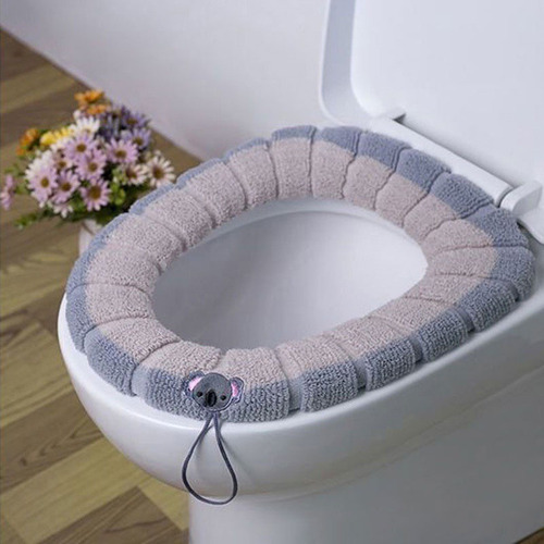 4pzs Cubre Asiento Funda Lavable Cálida Inodoro Taza Wc Baño