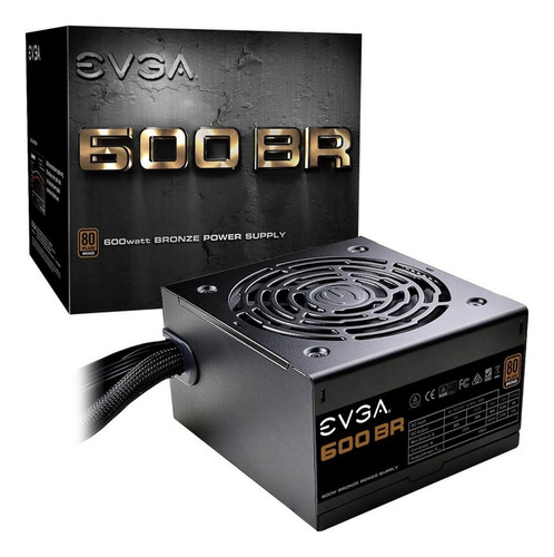 Fuente De Poder Gamer Pc 600w Evga 100-br-0600-k 80 P Bronze