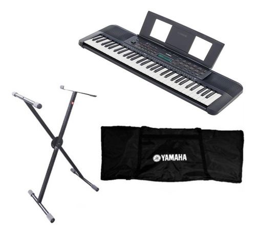 Yamaha Psr E273 Paquete Teclado Funda Base 61 Teclas 