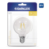 Lâmpada Globo Led Filamento 04w Bivolt Luz Amarela Empalux 110v/220v