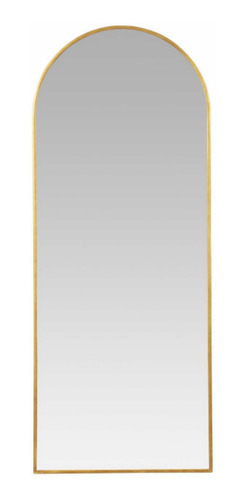 Espejo Arqueado Hierro Oro Cuerpo Completo 180x60 Tendencia 