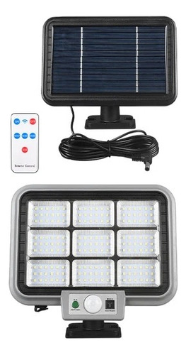 Reflector Solar 162 Led Con Panel Y Cable Sensor Movimiento