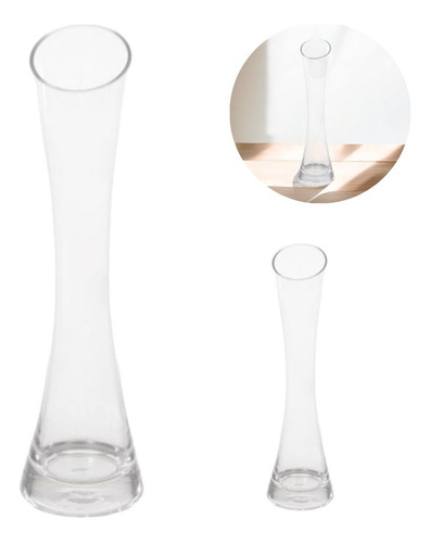 Vaso Claro Transparente De Vidro Para Tulipas 53662001 25cm