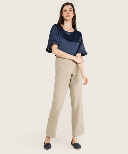 Pantalon Mujer Patprimo Café Poliéster Clasico 30070362-8706