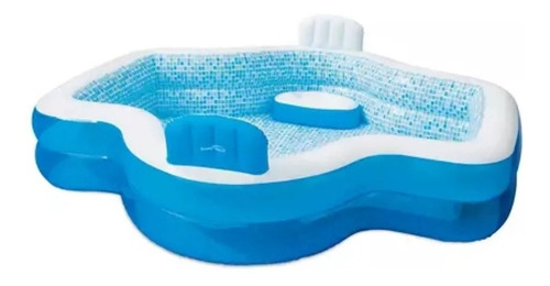 Alberca Inflable  Familiar 3m 2 Respaldos Summer Waves Msi