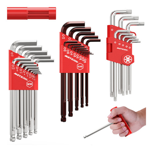 Juego De Llaves 35 T10-t50, Juego Allen S2/llave Mm Torx