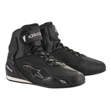 Zapatillas Moto Alpinestars Faster 3 Shoes Black Red / Black