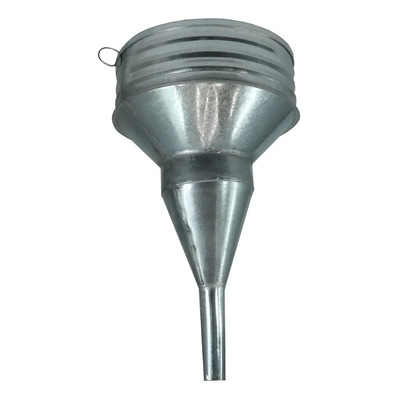 Embudo Lámina Galvanizada Para Diesel 29.5cm Myers Resistente Plateado
