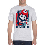 Camiseta Video Game Retro Super Nintendo Mario Bros Rf06