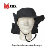 Gorro Boonie  Cubre Cuello Ristop Sombrero Tactico Negro