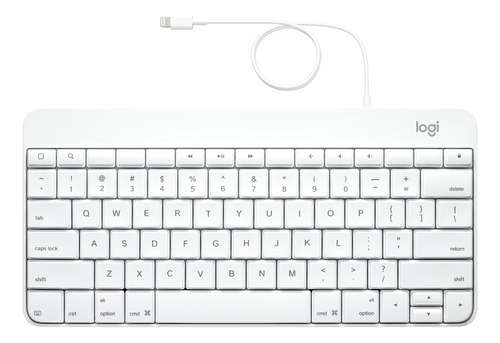 Teclado Logitech Con Cable Para iPad Con Conector Lightning