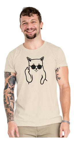 Polera Gato Michi Cool Cat Lover Algodón Orgánico An18