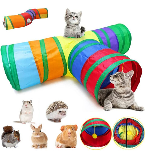 Túnel De Gatos,colorido Gato Tubo De Túnel Para Gatos