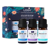 Loxim Golden Bloom Essential Oil Set (puro Y Natural) Aceite
