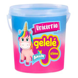 Slime Gelele 1 Balde Slime Unicornio 3 Cores Slime 457g