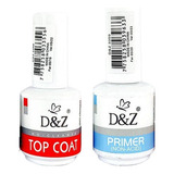 Kit Top Coat + Primer D&z Unhas Gel Blindagem Dz Alongamento