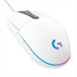 Logitech G203 Lightsync, Mouse Gamer Rgb / 8000dpi - Blanco