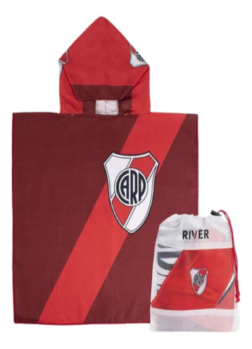 Poncho Infantil Secado Boca/river/afa/ Etc 70x140cm Licencia