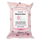 6 Pack Toallitas Desmaquillantes Agua Rosas Cala 30pzs C/u