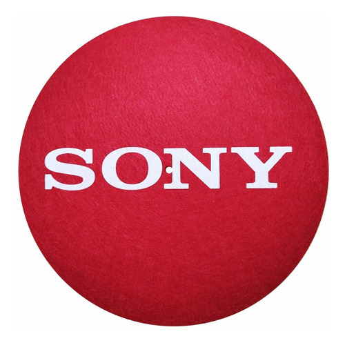 Slipmat Paño Suave Serigrafiado Profesional Sony Rojo S016