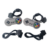 Pack Control Super Nintendo Original 2 Unidades + Extensores