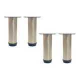 Set 4 Patas De Acero Para Mueble 38x120mm