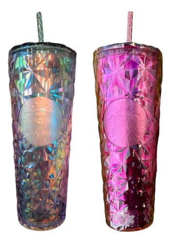 Par De Vasos Starbucks Diamond Diamante Cereza Y Unicornio