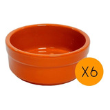 Set 6 Cazuela Barro Ceramica Terrina Esmaltada N° 14