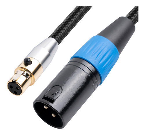 Cabo Adaptador Xlr Macho Para Xlr Fêmea De 3 Pinos Cabo Bala