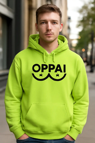 Sudadera Verde Oppai Anime | Envío gratis