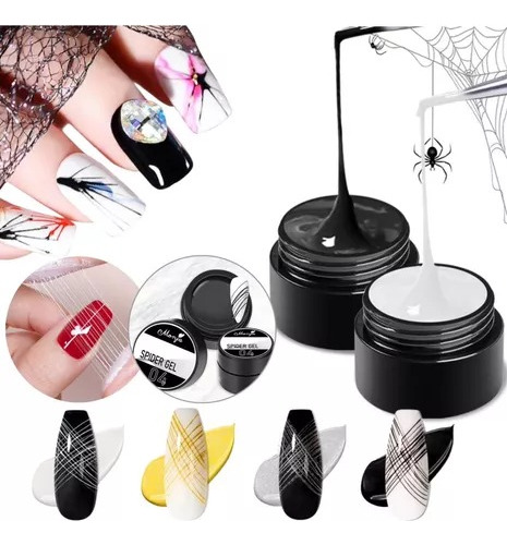 Gel Liner Spider Araña Uv/led Decoracion De Uñas Nail Art