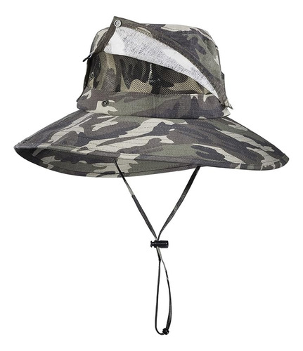 Sombrero Camuflado Senderismo Safari Protección Uv Rockbros