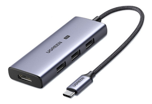 Adaptador Hub Usb C 4 En 1 - Hdmi 8k 30hz / 4k 120hz Usb A +