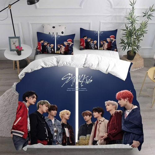 Fundas De Edredón Stray Kids Con Forma De «top», 3 Unidades